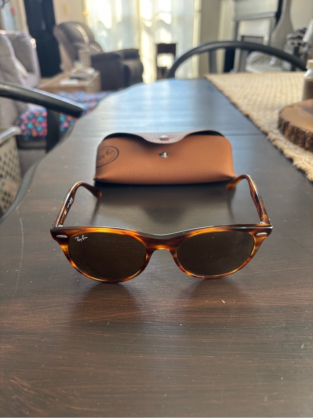 Ray-Ban Tortoiseshell Sunglasses - Brown Lenses